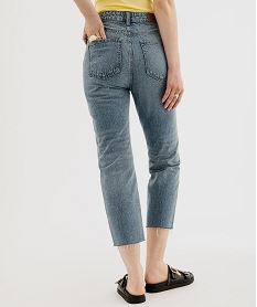 jean cropped straight taille haute coloris delave femme bleu taille hauteG703801_3
