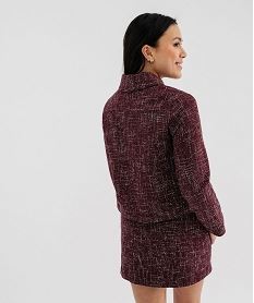 veste courte aspect tweed femme rouge vestesG704101_3