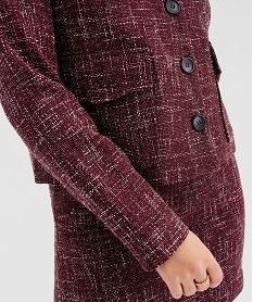 veste courte aspect tweed femme rouge vestesG704101_4