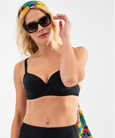 haut de maillot de bain corbeille a armatures et bonnets paddes femme noir standardG705801_4