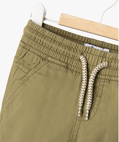 pantalon jogger en coton bebe garcon kaki standardG712201_2