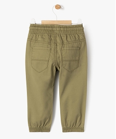 pantalon jogger en coton bebe garcon kaki standardG712201_3