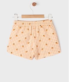 short en maille gaufree extensible bebe fille imprimeG715201_3