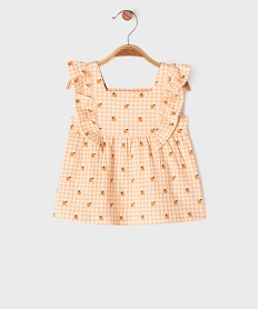 GEMO Blouse imprimée en maille gaufrée bébé fille Imprimé