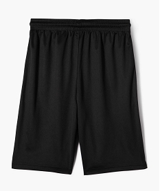 bermuda de sport en maille legere garcon noir standardG726601_3