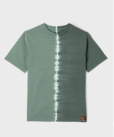 GEMO Tee-shirt manches courtes effet tie and dye garçon Vert