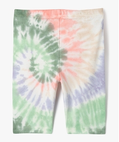 legging court imprime a taille elastiquee fille vertG727201_3