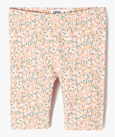 GEMO Legging court imprimé à taille élastiquée fille rose standard