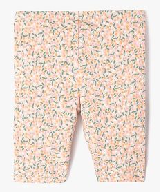 legging court imprime a taille elastiquee fille rose standardG727501_3