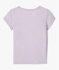 tee-shirt manches courtes avec motif girly fille violet standard tee-shirtsG729501_3