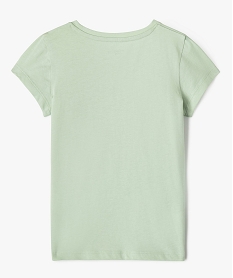 tee-shirt manches courtes avec motif girly fille vert standard tee-shirtsG729601_3