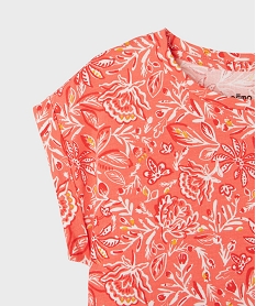 tee-shirt manches courtes imprime fille rouge tee-shirtsG730101_2