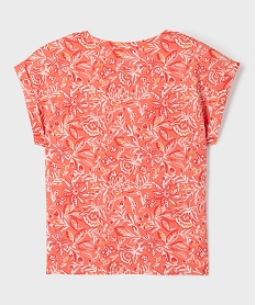 tee-shirt manches courtes imprime fille rouge tee-shirtsG730101_3