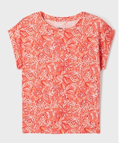 tee-shirt manches courtes imprime fille rouge tee-shirtsG730101_4