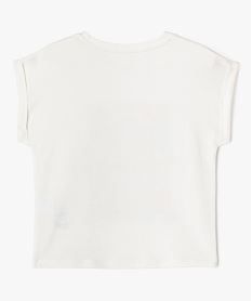 tee-shirt manches courtes imprime fille blanc chine tee-shirtsG730201_3