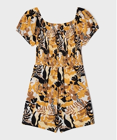 combishort en viscose avec buste smocke fille imprimeG731601_3