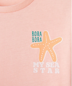 ensemble 2 pieces bebe fille tee-shirt et legging rose standardG734001_2