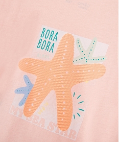 ensemble 2 pieces bebe fille tee-shirt et legging rose standardG734001_4