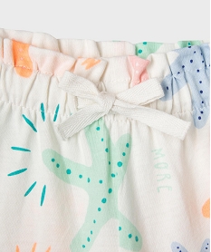 ensemble 2 pieces bebe fille tee-shirt et short bleu standardG734101_4