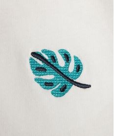 tee-shirt manches courtes avec motifs brodes bebe fille blanc chineG734301_3