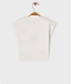 tee-shirt manches courtes avec motifs brodes bebe fille blanc chineG734301_4