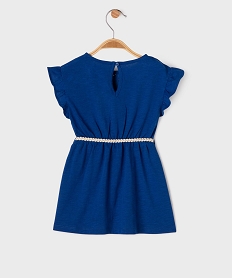 robe sans manches avec ceinture tressee bebe fille bleu standard robesG734601_3