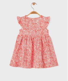 robe en maille gaufree a motifs fleuris bebe fille multicolore robesG734701_3