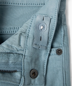 pantalon uni extensible coupe slim garcon gris pantalonsG735001_2