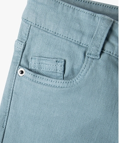 pantalon uni extensible coupe slim garcon gris pantalonsG735001_3