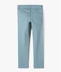 pantalon uni extensible coupe slim garcon gris pantalonsG735001_4