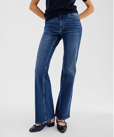 GEMO Jean flare taille haute femme - LuluCastagnette Bleu