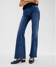 jean flare taille haute femme - lulucastagnette bleuG737301_2