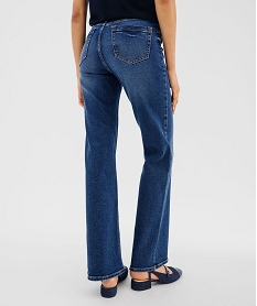 jean flare taille haute femme - lulucastagnette bleuG737301_3
