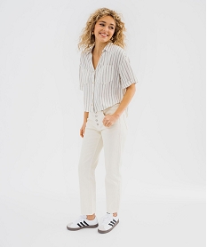 jean regular taille haute longueur 78eme femme blanc chine 78emeG737601_4