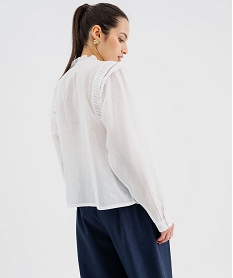 blouse brodee a volants esprit boheme femme blanc chine blousesG739401_3