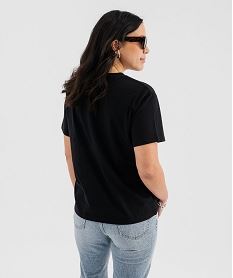 tee-shirt manches courtes avec motif desert femme noir standard t-shirts manches courtesG740901_3