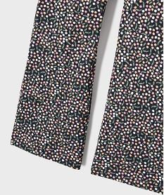 legging flare en maille cotelee fille bleu vifG743401_2