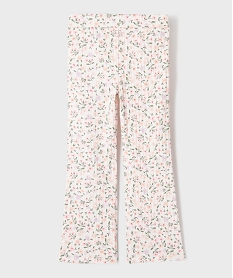 legging flare en maille cotelee fille blanc chineG743501_3