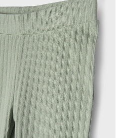 leggings flare en maille cotelee fille vertG743601_2