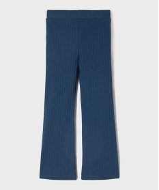 leggings flare en maille cotelee fille bleuG743701_3