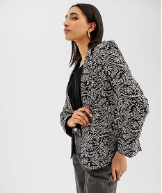 GEMO Veste blazer imprimée porté ouvert femme imprime bicolore