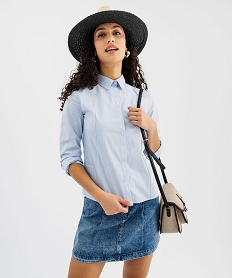 GEMO Chemise manches longues cintrée à rayures femme Imprimé