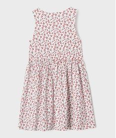 robe sans manches a motifs fleuris fille blancG750201_3