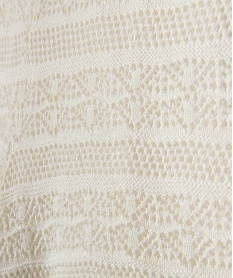 short en maille facon broderie fille beige shortsG750401_3