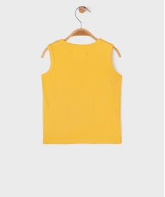 debardeur en maille cotelee bebe garcon jaune vifG752301_3