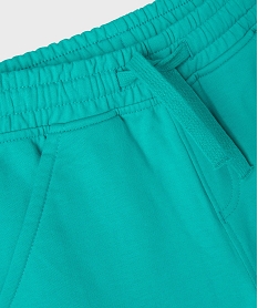 short en maille coupe large avec taille ajustable garcon bleuG753101_2