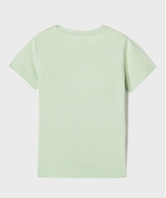 tee-shirt manches courtes avec sequins reversibles garcon vert standard tee-shirtsG753601_4