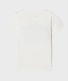tee-shirt manches courtes avec sequins reversibles garcon blanc standard tee-shirtsG753701_3
