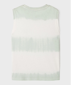 debardeur en coton tie-and-dye garcon vert standard debardeursG754301_3