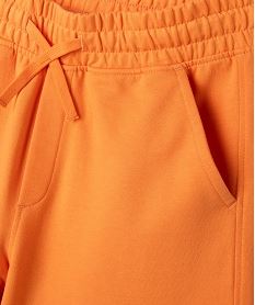 bermuda en maille a taille elastiquee garcon orange standardG754501_2